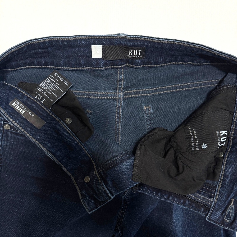 KUT Jeans Womens Size 4 Dark Wash Natalie High Rise Bootcut Stretch Denim - Picture 7 of 13